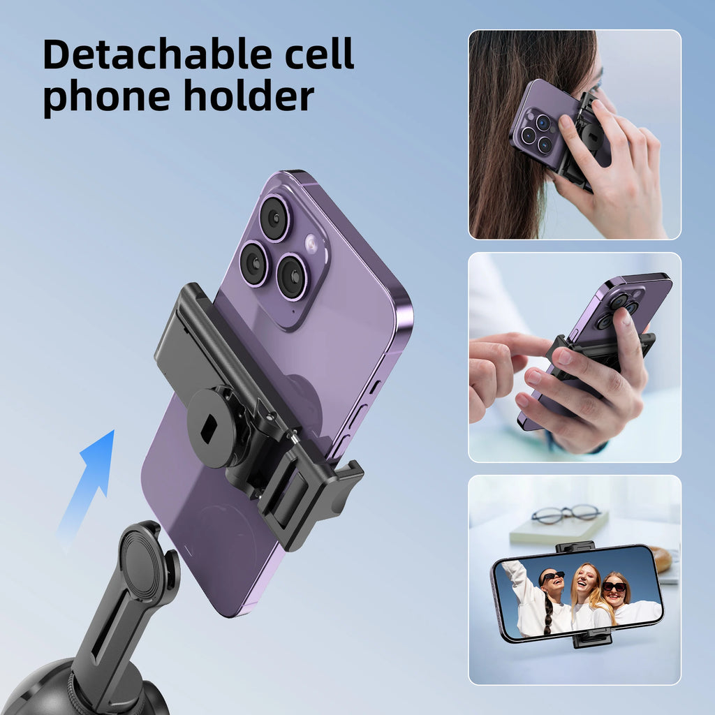 P03 Stabilizer 360°Auto Smart Face Tracking AI Gimbal Desktop Cell Phone Holder Tripod For Camera Smartphone Video Vlog Live