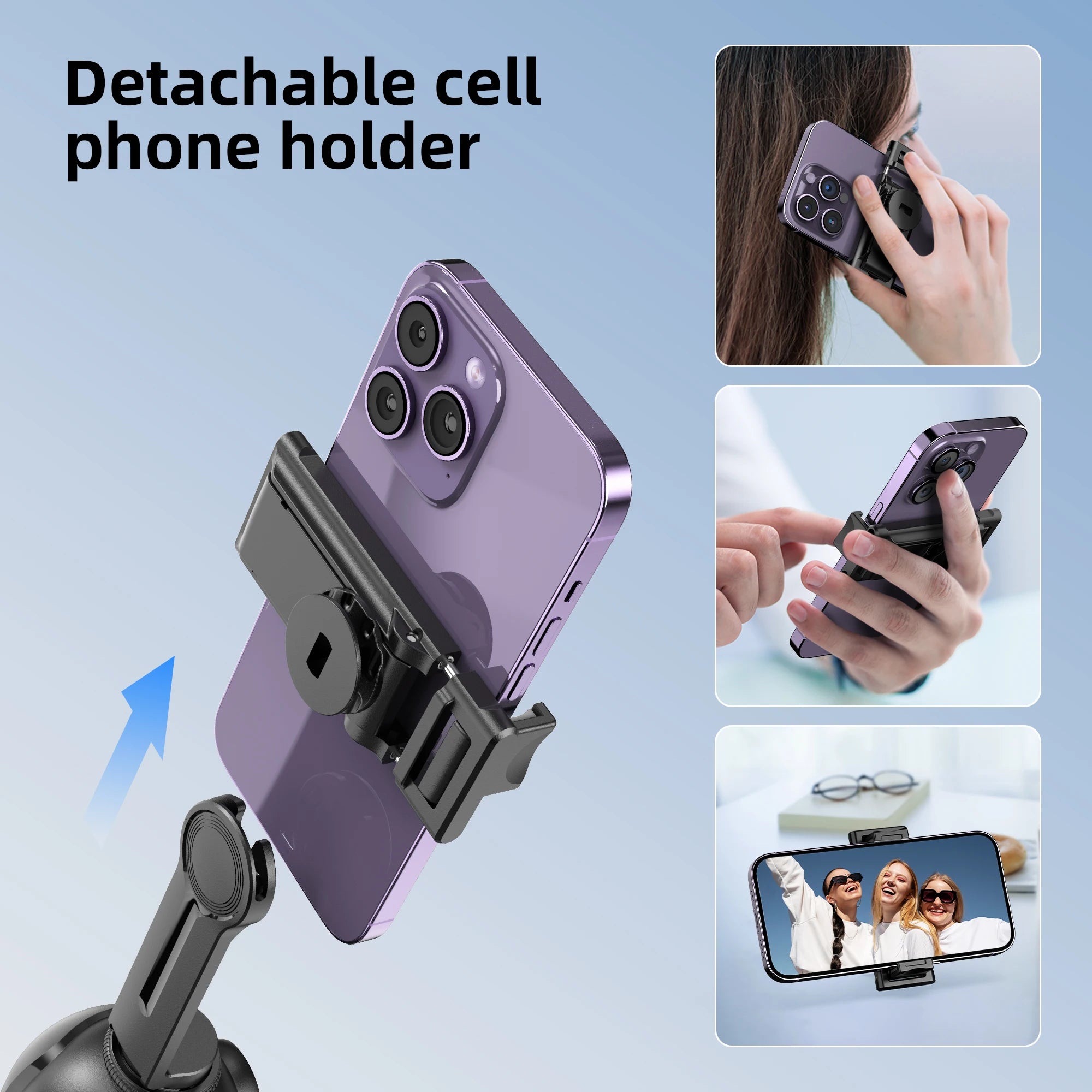 P03 Stabilizer 360°Auto Smart Face Tracking AI Gimbal Desktop Cell Phone Holder Tripod For Camera Smartphone Video Vlog Live